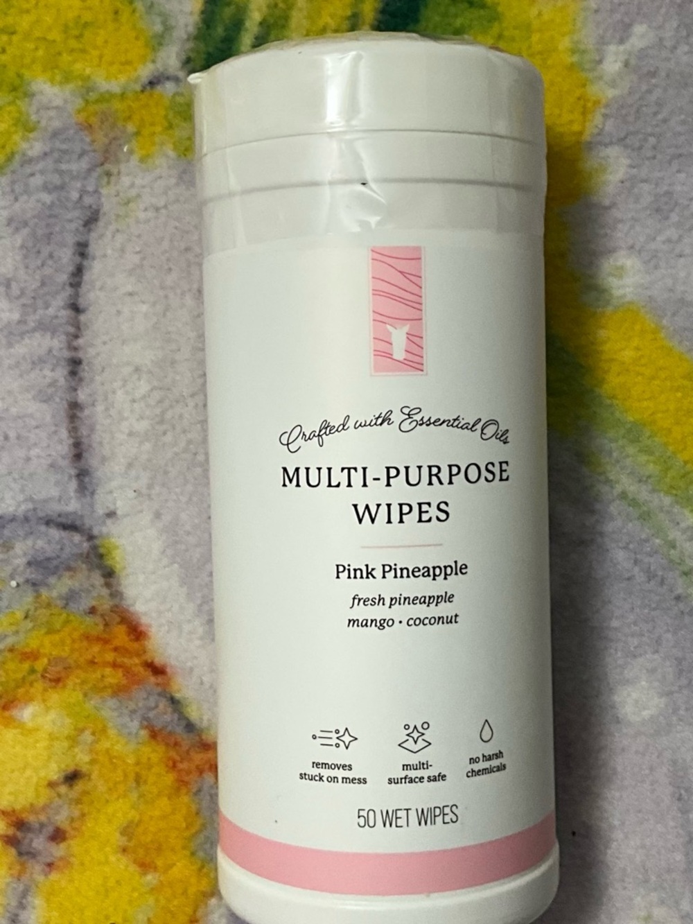 Pink Zebra Multi-Purpose Wipes - White & Pink Packaging